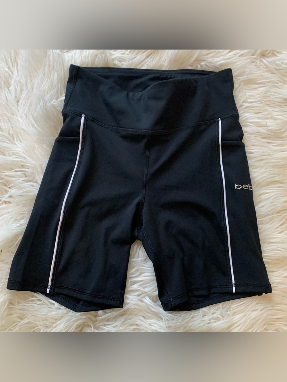 Bebe Sport Athletic Shorts Black Size Medium